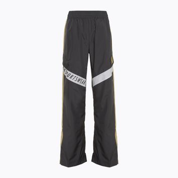 Дамски панталони Nike Sportswear Woven High-Waisted dark smoke grey/saturn gold/white