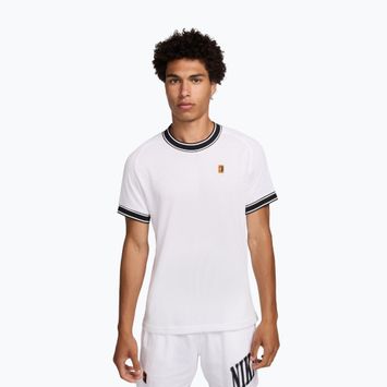 Мъжка тенис фланелка Nike Court Heritage white/black
