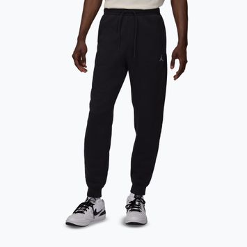 Мъжки панталони за бягане Jordan Brooklyn Fleece black/white