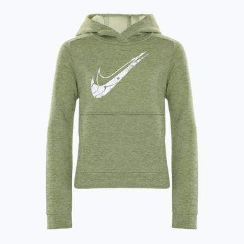 Детски суитшърт Nike Multi Stain Repel Therma-FIT oil green/olive aura/heather/white