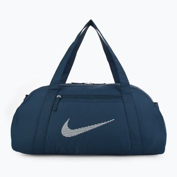 Дамска чанта за тренировки Nike Gym Club 24 l armory navy/ armory navy/ metallic silver