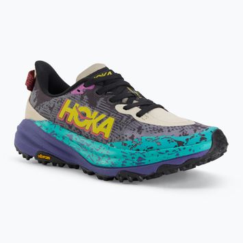 Дамски обувки за бягане HOKA Speedgoat 6 oatmeal/mountain iris