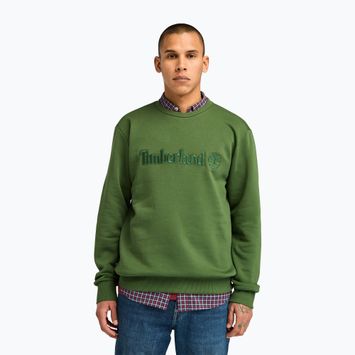 Мъжки суитшърт Timberland Embroidery Tonal Crew Neck black forest green