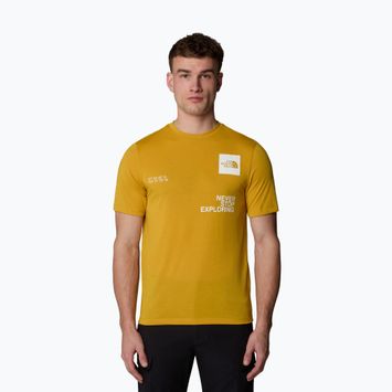 Мъжка тениска The North Face Mountain Foundation Coordinates Тениска в цвят куркума