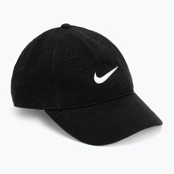 Детска шапка с козирка Nike Swoosh Motion Club black