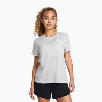 Under Armour Tech Textured halo сиво/бяло дамска тениска за обучение