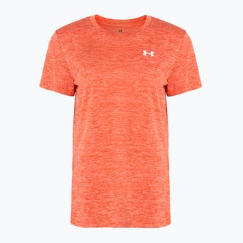 Under Armour Tech C-Twist огнена/бяла тениска за тренировки за жени