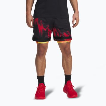 Мъжки баскетболни шорти Uder Armour Curry Statement I black / fire