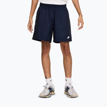 Mъжки шорти Nike Club Woven Flow Obsidian/White