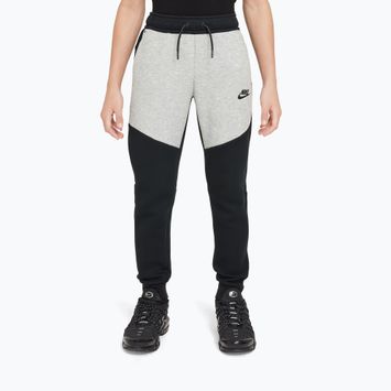 Детски панталони Nike Sportswear Tech Fleece black/dark grey heather/black/black