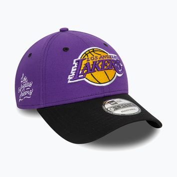 Бейзболна шапка New Era Side Patch 940 Lakers purple