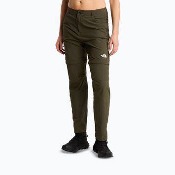 Дамски панталони за трекинг The North Face Exploration Regular Straight Convertible taupe green