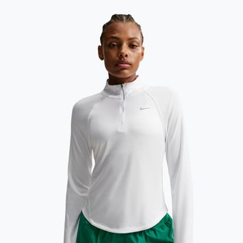 Дамска блуза с дълъг ръкав за бягане Nike Tempo Swoosh Run Dri-Fit 1/4-Zip white/black