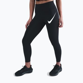 Дамски клин за бягане Nike Tempo Swoosh Run High-Waisted 7/8 black/white