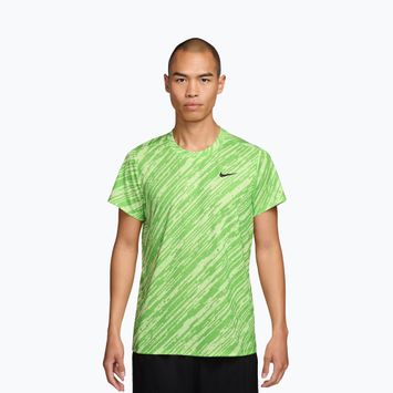Мъжка фланелка за тенис Nike Court Dri-Fit Victory Print mean green/black