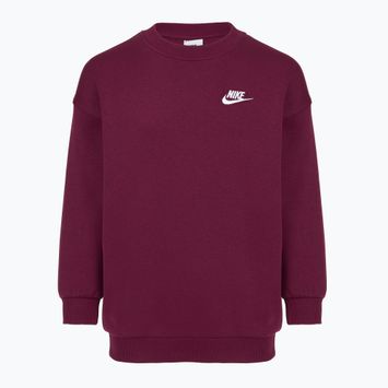 Детски суитшърт Nike Sportswear Club Fleece burgundy/white