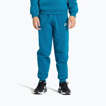 Детски панталони Nike Sportswear Club Fleece green abyss/white