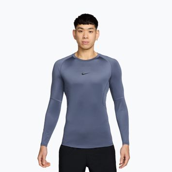 Мъжка блуза с дълъг ръкав за тренировка Nike Pro Dri-Fit Tight Fitness diffused blue/black