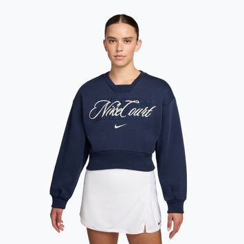 Дамски суитшърт Nike Court Collection French Terry Crew Neck navy blue/sailor blue