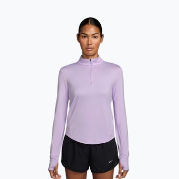 Дамска блуза с дълъг ръкав за бягане Nike Swift Dri-Fit UV 1/4-Zip violet mist