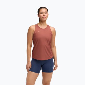 Дамска тениска за бягане HOKA Airolite Tank 2.0 rouge