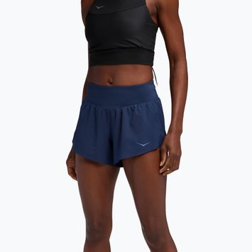Дамски шорти за бягане HOKA Glide 4“ midnight blue