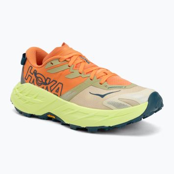 Дамски обувки за бягане HOKA Speedgoat 7 persimmon/neon yuzu