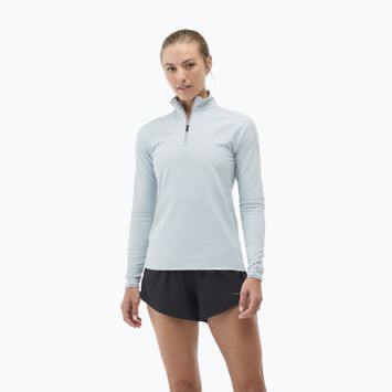 Дамски суитшърт за бягане HOKA GlideTech Quarter Zip mineral blue