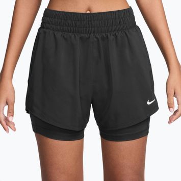 Дамски шорти Nike One Dri-Fit High-Waisted 3“ 2In1 black/white