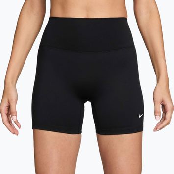 Дамски шорти Nike One High-Waisted Biker 5„ black/white