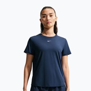 Дамска тренировъчна тениска Nike One Classic midnight navy/white