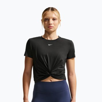 Дамска тениска Nike One Classic Twist Dri-Fit black/white