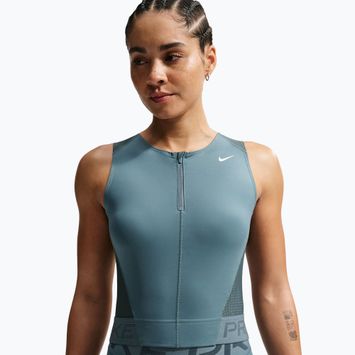 Дамска тренировъчна тениска Nike Pro Dri-Fit mineral slate/faded spruce/white