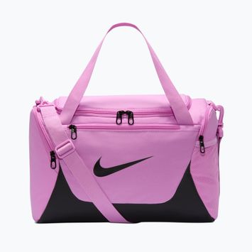 Чанта за тренировка/фитнес Nike Brasilia Duffel Extra Small 24 l light magenta/black/black