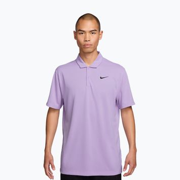 Мъжка тениска/фланелка за тенис Nike Court Dri-Fit Polo Solid violet mist/black