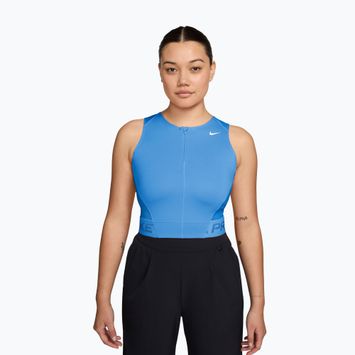 Дамска тренировъчна тениска Nike Pro Dri-Fit university blue/light photo blue/white