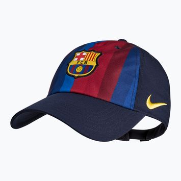 Детска шапка с козирка Nike FC Barcelona Club Poly blackened blue
