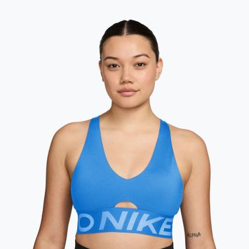 Спортен сутиен Nike Pro Sculpt Medium Support university blue/hydrogen blue/white