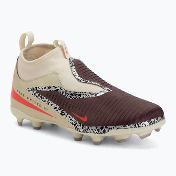Детски футболни обувки Nike United Jr. Phantom 6 High Academy MG burgundy crush/fossil/university red
