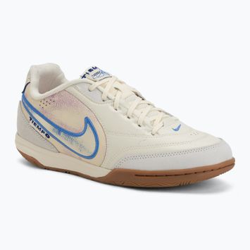 Мъжки футболни обувки Nike Tiempo Streetgato PRM IC coconut milk/gum medium brown/blue crystal