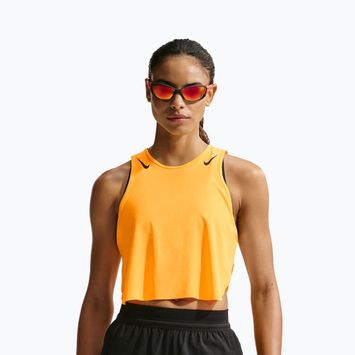 Дамска тениска за бягане Nike AeroSwift Dri-Fit ADV Cropped Tank Top laser orange/black