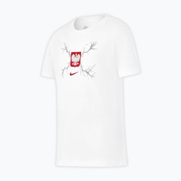 Детска футболна тениска Nike Graphic Poland бяла