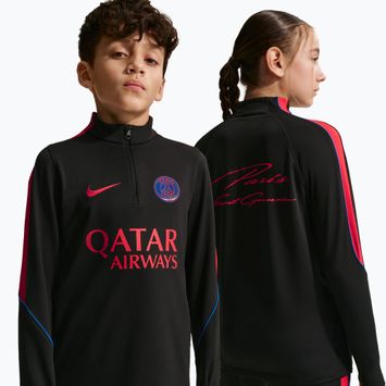Детски футболен суитшърт Nike Paris Saint-Germain Strike Dri-Fit Soccer Knit Drill Top black/global red/global red