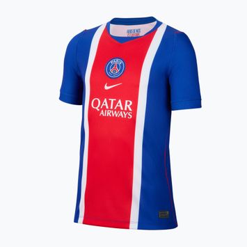 Детска футболна тениска Nike Paris Saint-Germain Dri-Fit Stadium Home old royal/white/university red/white