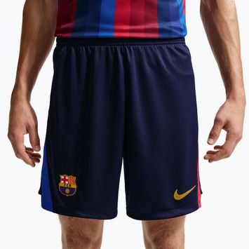 Мъжки футболни шорти Nike FC Barcelona Dri-Fit Stadium Home blackened blue/mineral yellow