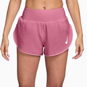 Дамски шорти за бягане Nike Tempo Swoosh Dri-Fit Mid-Rise Brief-Lined peony/pink foam/white