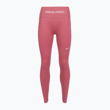 Дамски клинове Nike Pro Seamless в цвят розова божур/бял