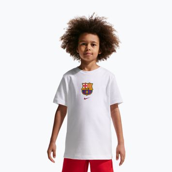 Детска тениска Nike FC Barcelona Soccer white