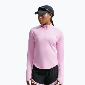Дамски суитшърт за бягане Nike Tempo Dri-Fit 1/4 Zip pink rise