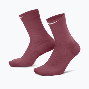 Чорапи Nike Run Midweight Crew pink smoke/pink rise/white